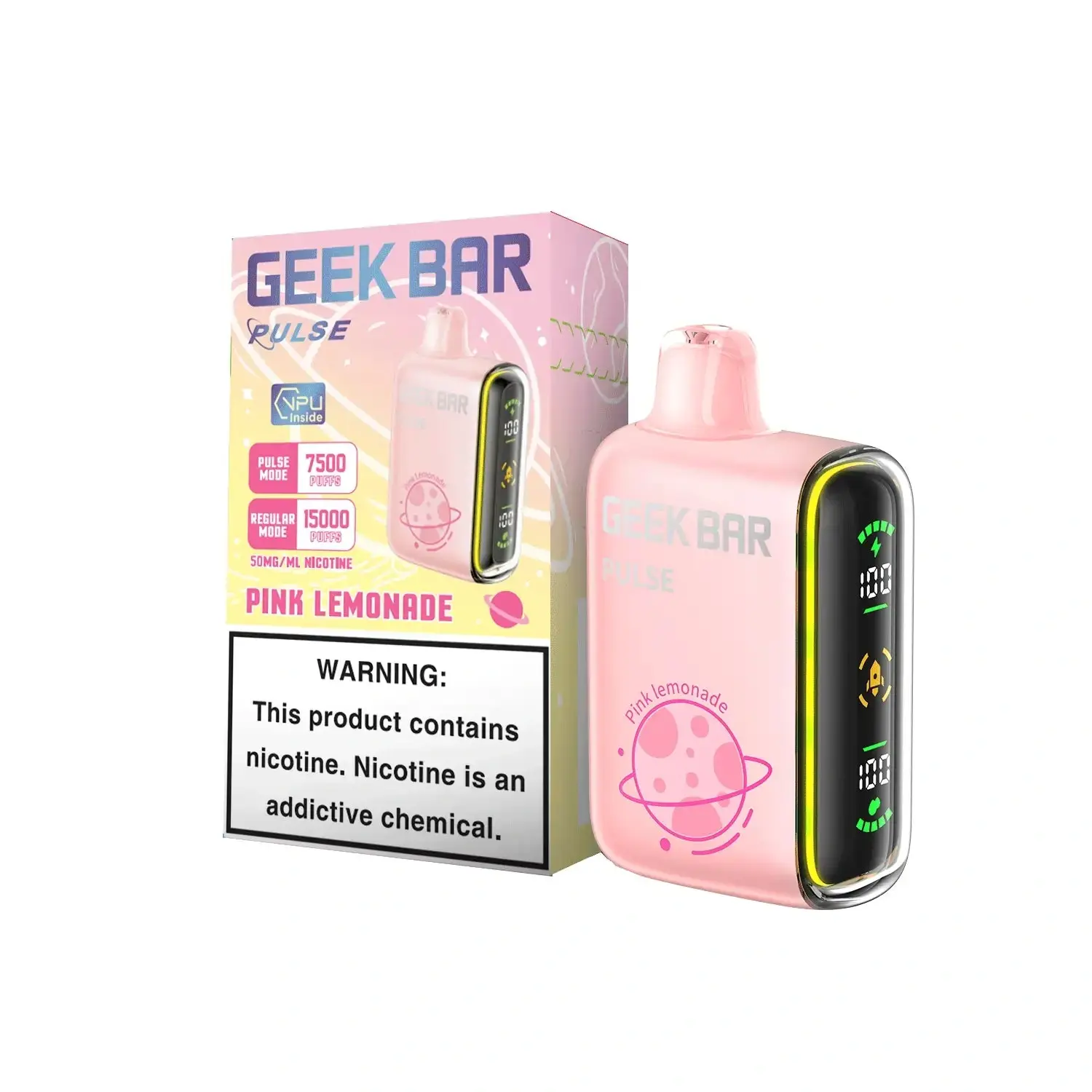 Geek Bar Pulse 15K - side profile showing compact design