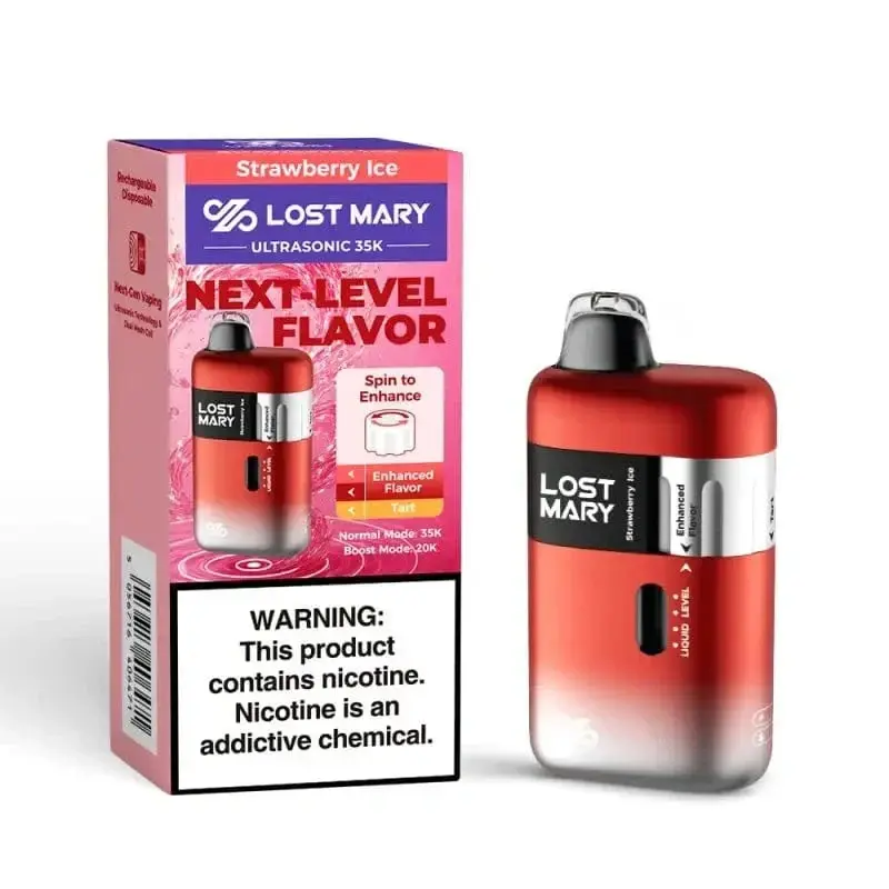 Lost Mary Ultrasonic 35K disposable vape - side profile showing design