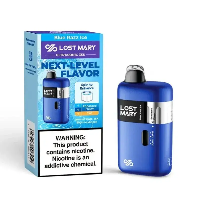 Lost Mary Ultrasonic 35K disposable vape packaging and device