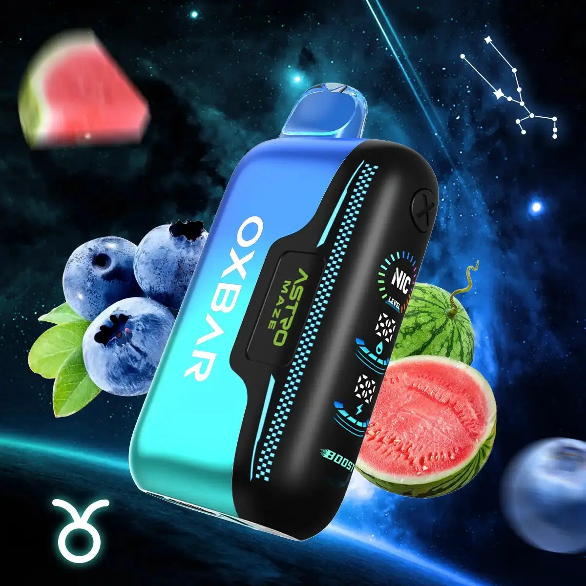OXBAR Astro Maze 50K packaging and device