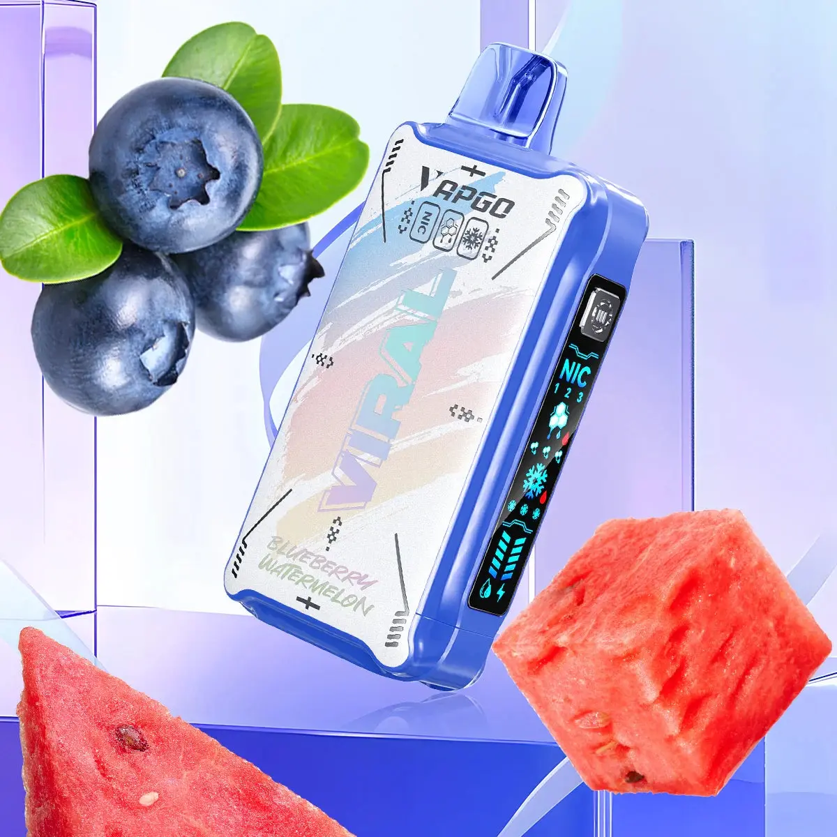 VAPGO VIRAL 50K SWEET Control packaging and device